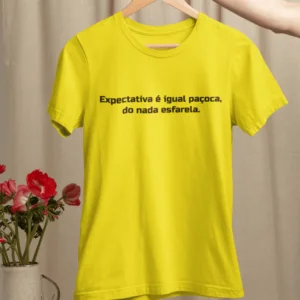 Expectativa é igual paçoca, do nada esfarela